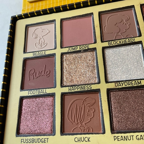 🥜Rude Cosmetics x Peanuts Warm Toned Eyeshadow Palette - Picture 4 of 6